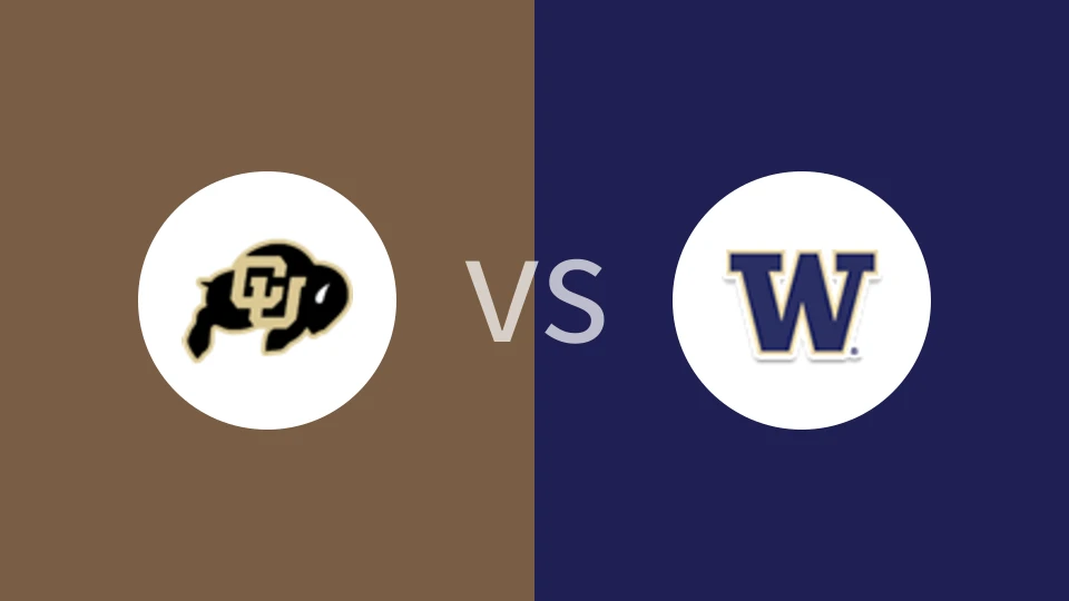 【NCAA】科罗拉多大学vs华盛顿大学