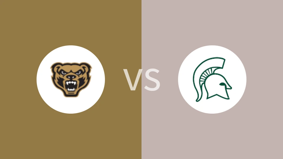 奥克兰大学vs密歇根州立大学比分预测分析 2025/12/21