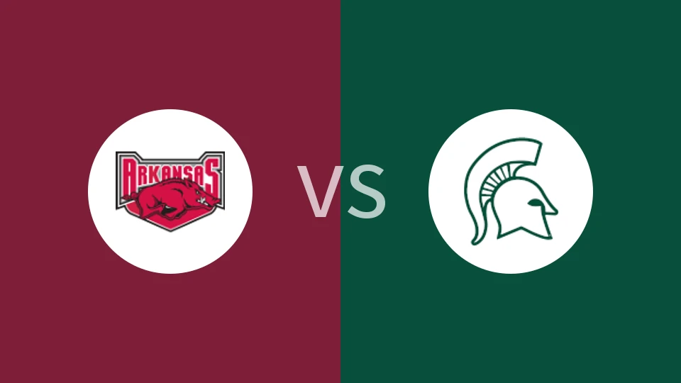 【NCAA】阿肯色大学vs密歇根州立大学