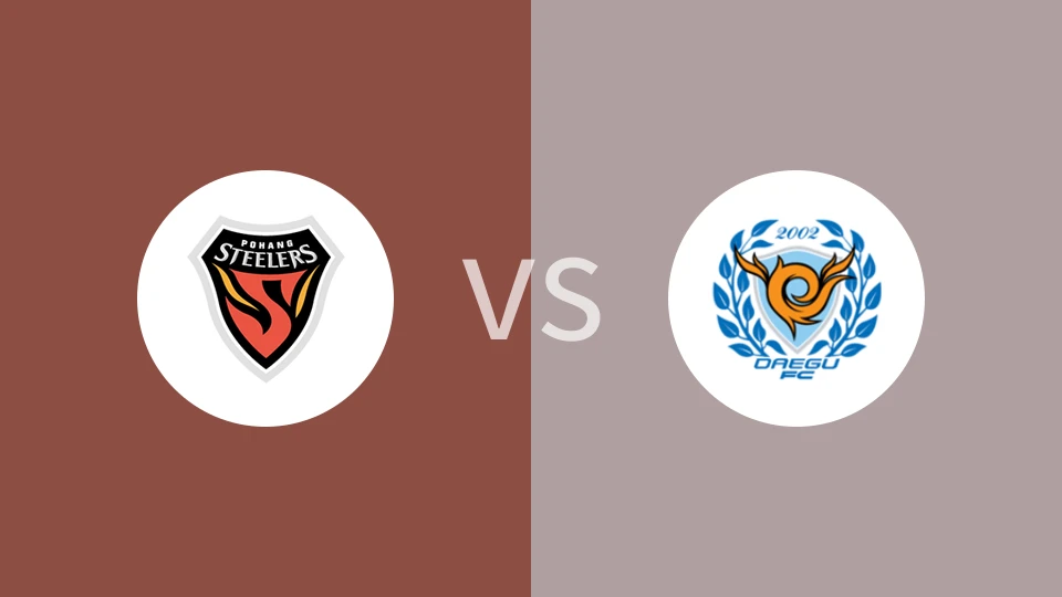 浦项铁人VS大邱FC比分预测 2024/08/24