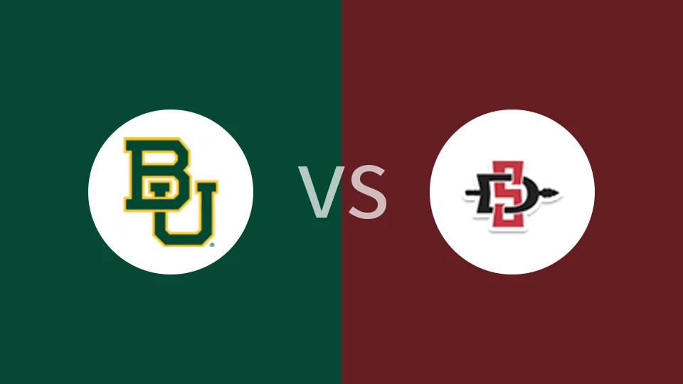【NCAA】贝勒大学vs圣地亚哥州立大学