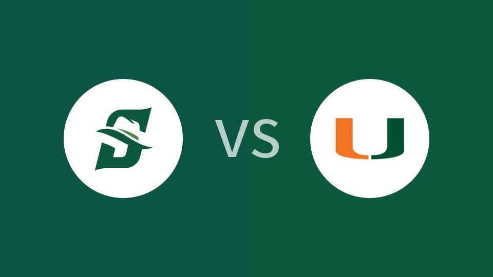 【NCAA】斯泰森大学vs迈阿密大学