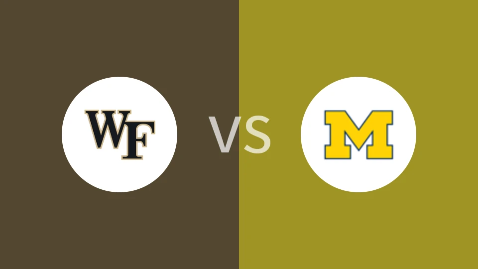 【NCAA】维克森林大学vs密歇根大学