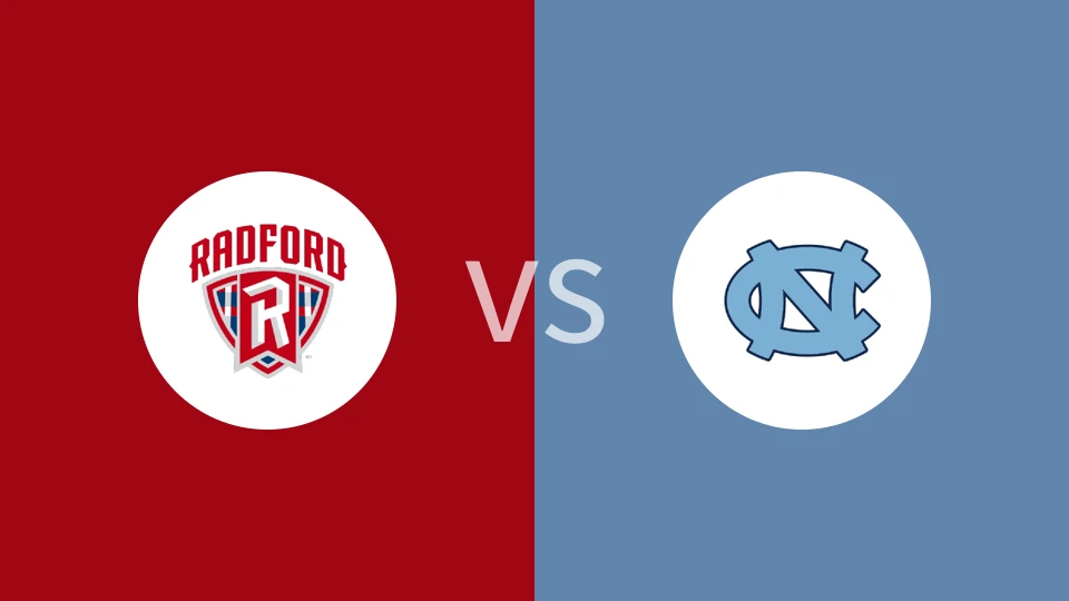 【NCAA】拉德福德大学vs北卡罗莱纳大学
