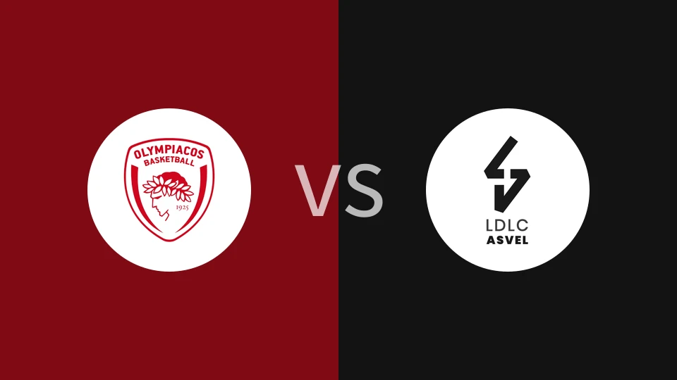 【欧篮联】奥林匹亚科斯vs里昂维勒班|奥林匹亚科斯vsASVEL里昂维勒班