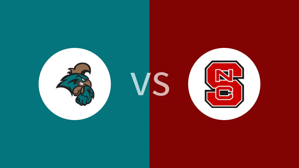 【WNCAA】卡罗莱纳海岸女篮vs北卡罗莱纳州立女篮