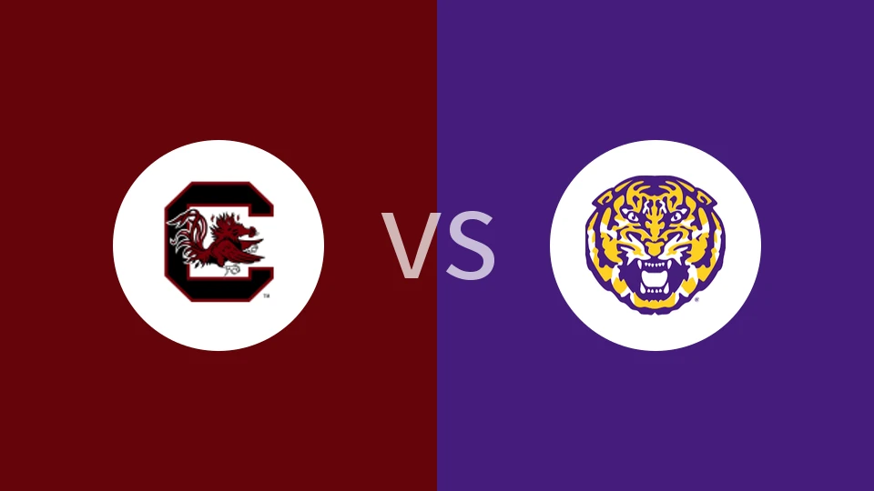 【NCAA】南卡罗莱纳大学vs路易斯安那州立大学