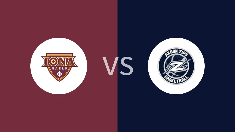 【NCAA】艾奥纳学院vs阿克伦大学|艾奥瓦学院vs阿克伦大学