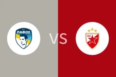 帕福斯FCvs贝尔格莱德红星回放录像 2025/08/27